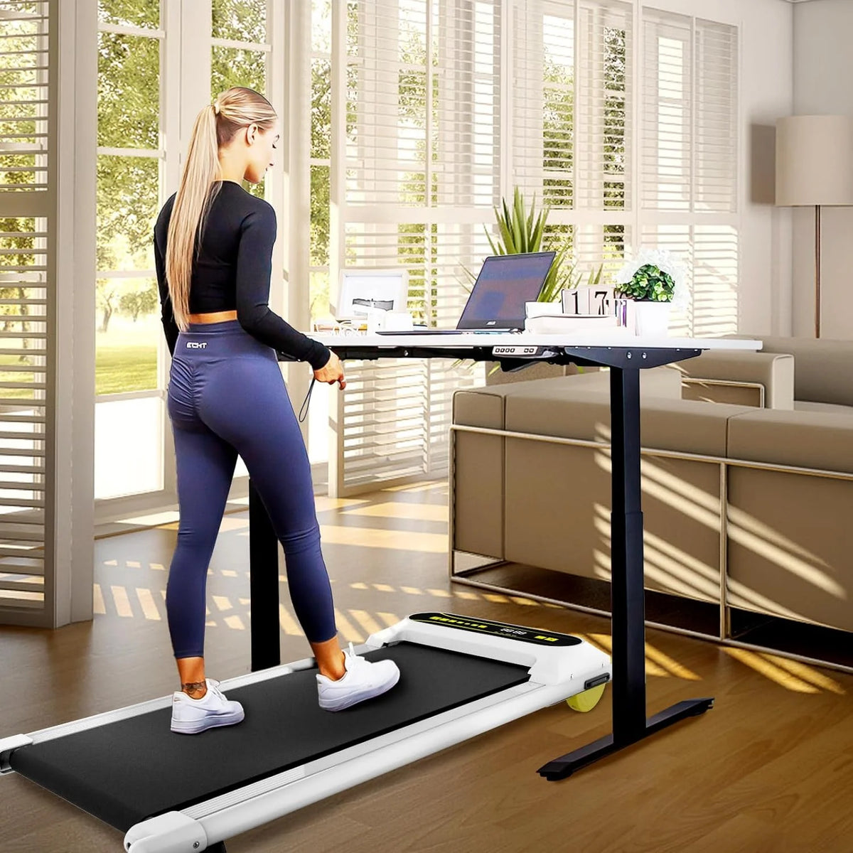 Portable Mini Treadmill with Remote Control Black G603
