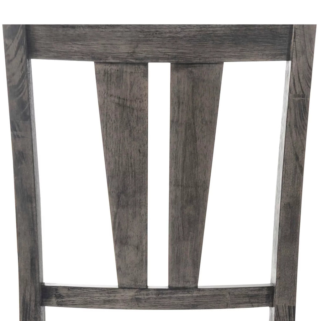 Gray Faux Leather Dining Chair Set of 2 P98595