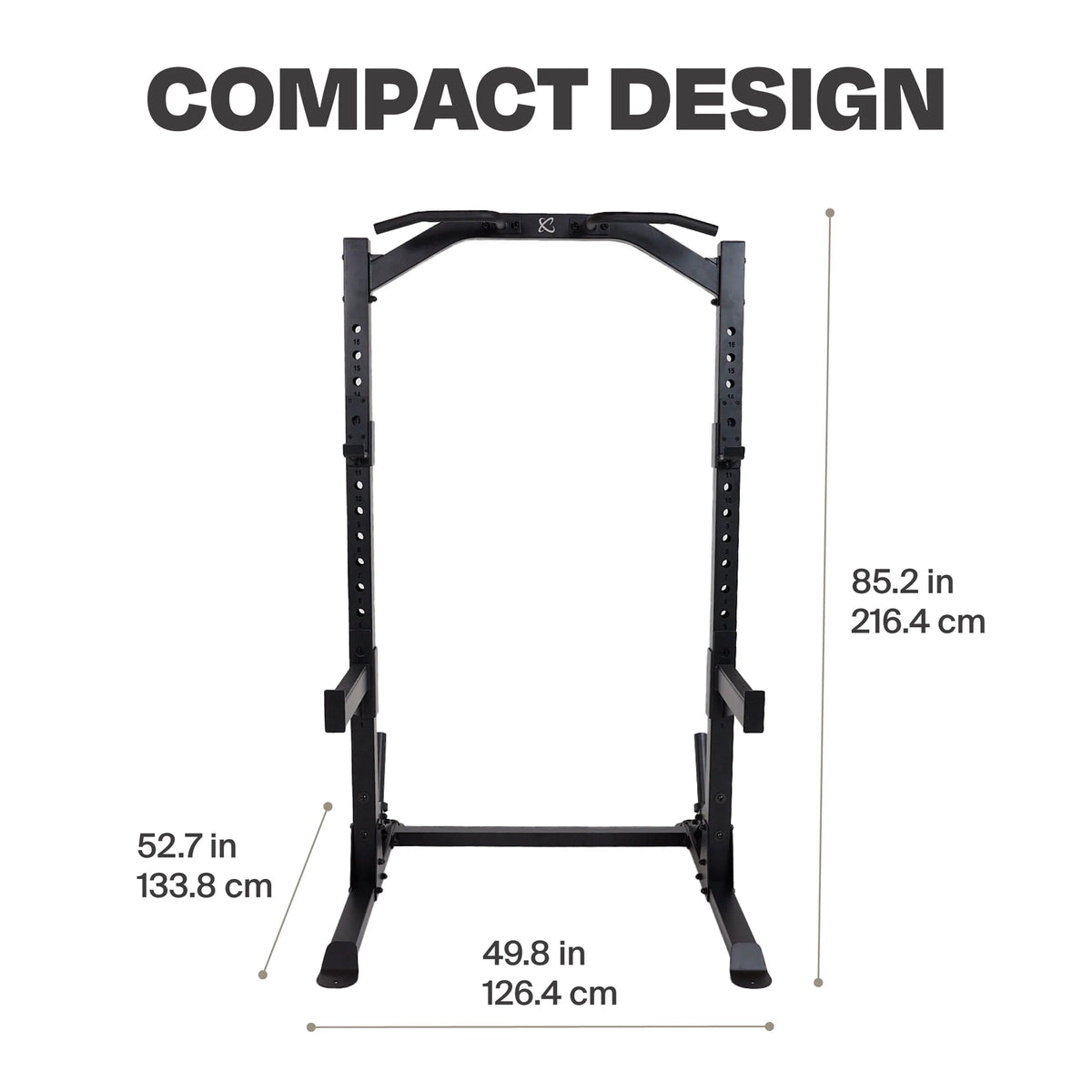 Half Rack Pull-up Bar Power Cage L363