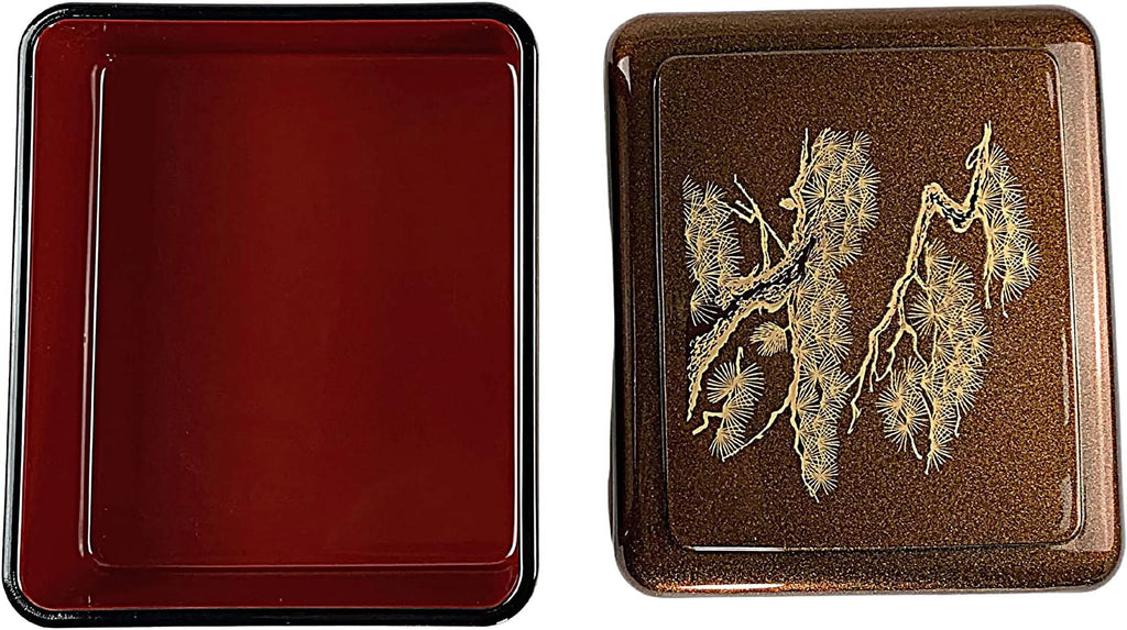 Bento Box Donburi Poke Box Traditional Japanese Lacquered Lunch Box E8309