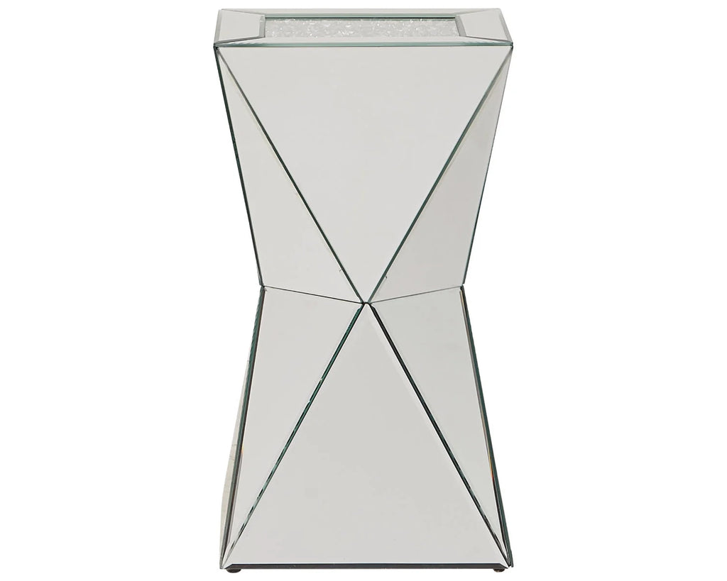 Contemporary Accent Table Mirror Silver Finish C59664