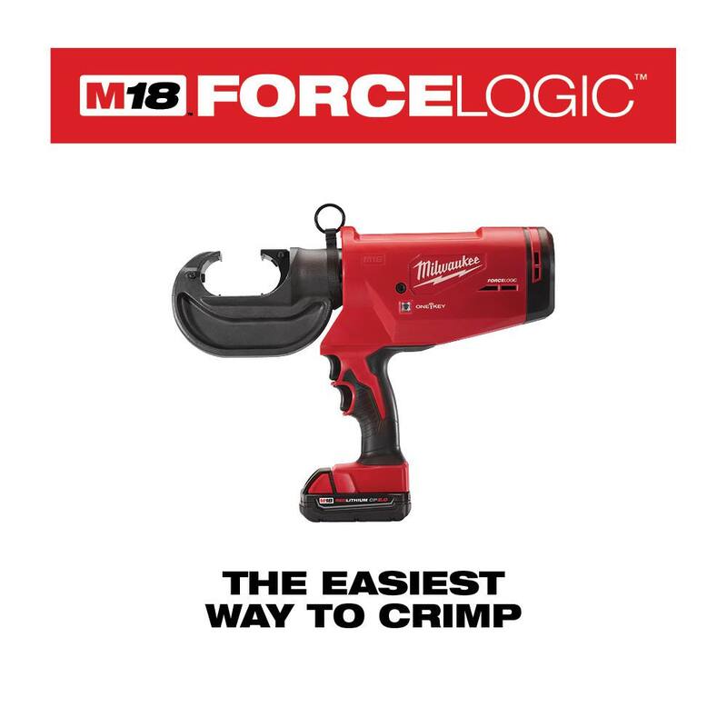 18V Cordless Lithium-Ion Crimper with Batteries, Charger, Hard Case W87401