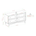56" 4-Drawer Modern Bedroom Dresser F44090