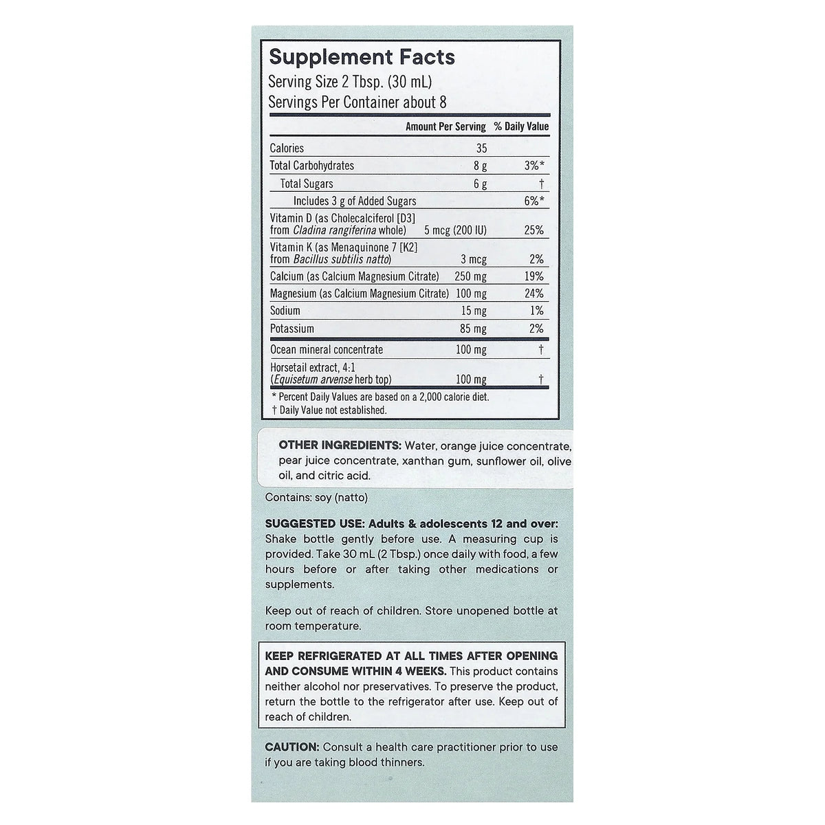 Bone Health 8 Fluid Ounces C127870